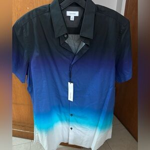 Calvin Klein Short Sleeve Button Down Shirt